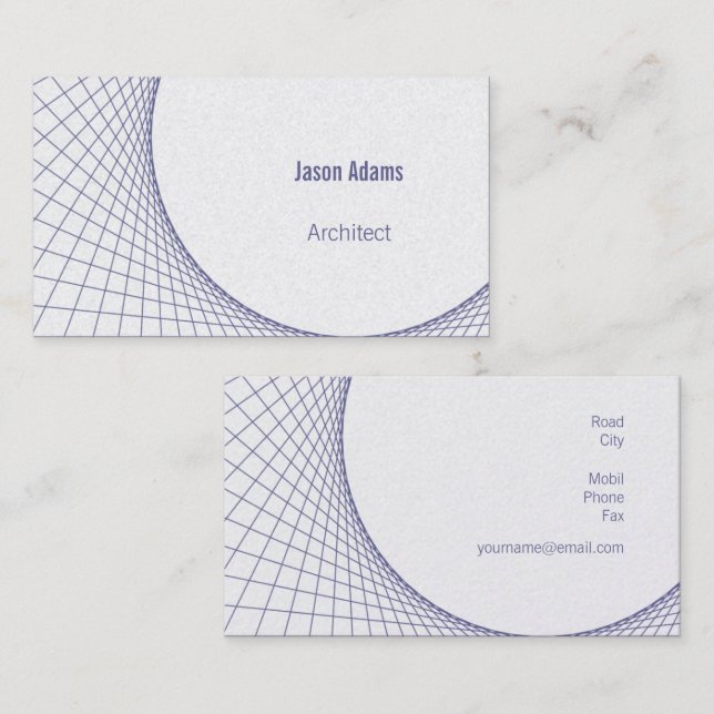 Architekt | Modern Visitenkarte (Vorne/Hinten)