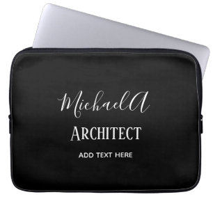 ARCHITEKT Personalisierte Geschenke Klassisch Schw Laptopschutzhülle
