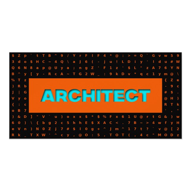 Architekt Poster (Vorderseite)