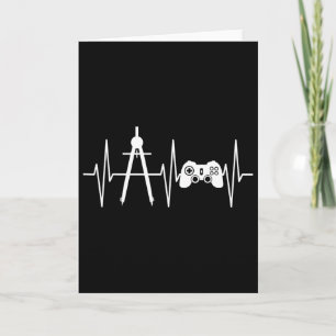 Architekt Shirt Gamer Video Gaming Heartbeat Archi Karte