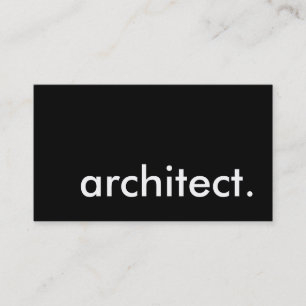 architekt. visitenkarte