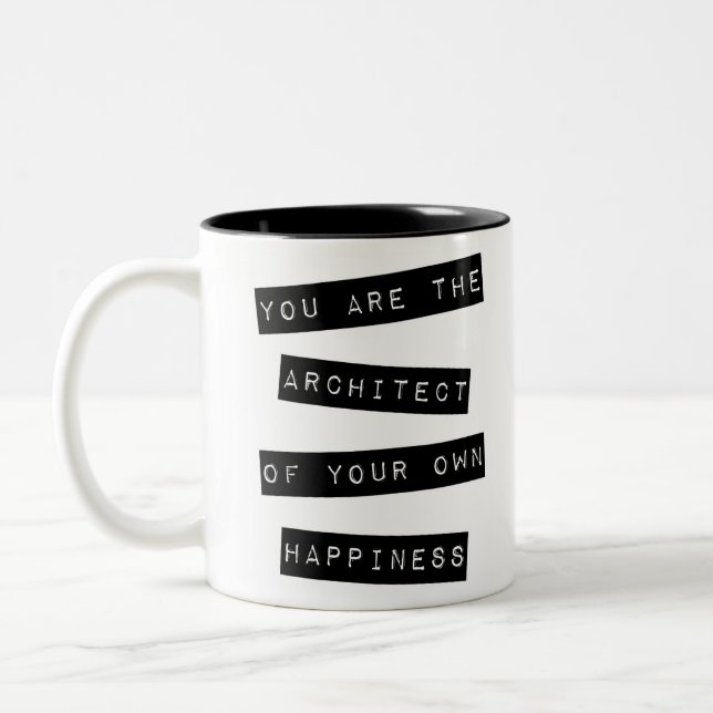 Architekt Zweifarbige Tasse (Links)