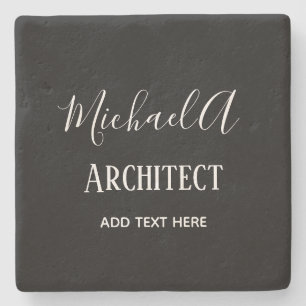 ARCHITEKTE Personalisierte Geschenke Klassisch Sch Steinuntersetzer