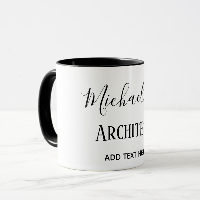 ARCHITEKTE Personalisierte Geschenke Klassisch Sch Tasse (Vorderseite Links)