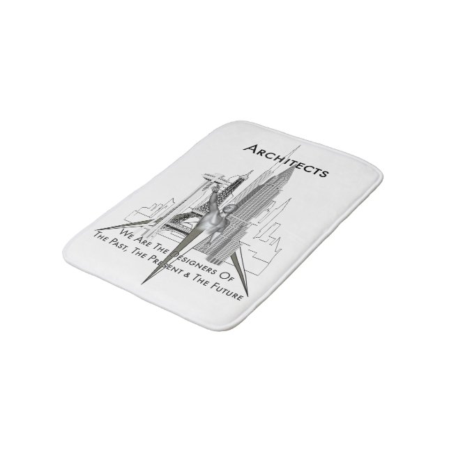 Architekten Bath Mat Badematte (Schrägansicht)
