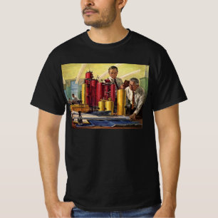 Architekten bei der Arbeit im Büro, Vintage-Geschä T-Shirt