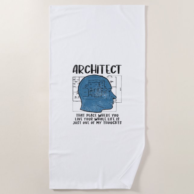 Architekten Definition Strandtuch (Vorderseite)
