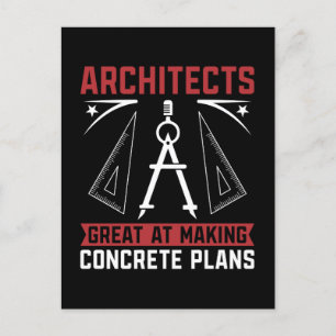 Architekten, die gut darin sind, Arbeitsarchitektu Feiertagspostkarte