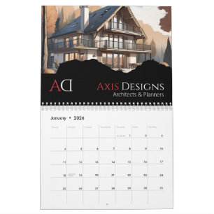 Architekten-Fotokalender Blaupausen-Design Kalender