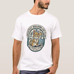 Architekten Gebäude Katze Katze Grafik T-Shirt Kun