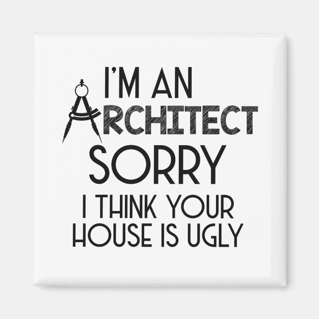 Architekten | Geschenk für Architekturstudium Magnet (Vorne)