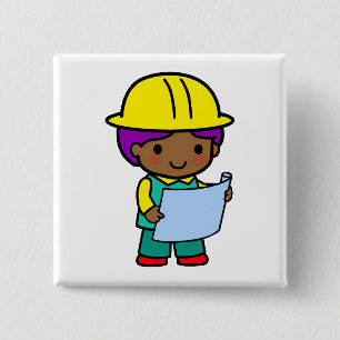 Architekten-Junge Button