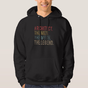 Architekten Männer Mythos Legend stört Retro Vinta Hoodie