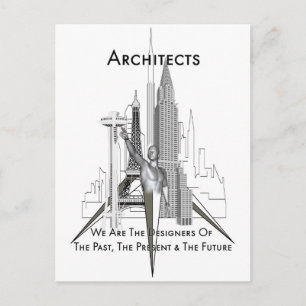 Architekten Postkarte