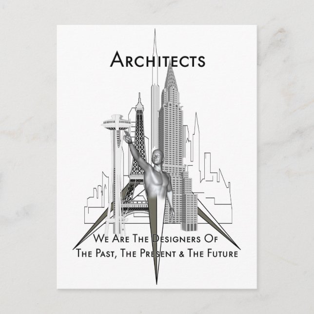 Architekten Postkarte (Vorderseite)