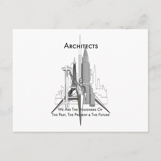 Architekten Postkarte (Vorderseite)