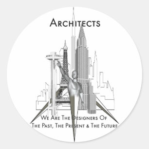 Architekten Runder Aufkleber