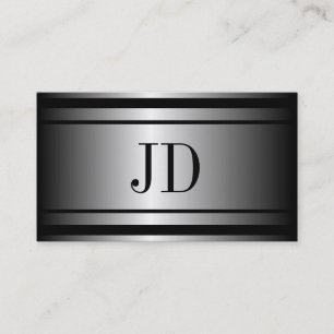 Architekten-silbernes Metall metallisch Visitenkarte