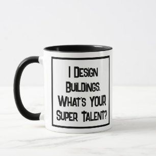 Architekten-Super-Talent. Zweifarbige Kaffeetasse