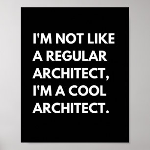 Architekten und Ingenieure Funny Work Sprichwort Poster