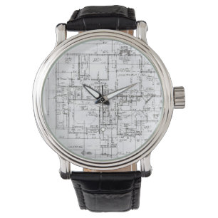 Architektenuhr Armbanduhr