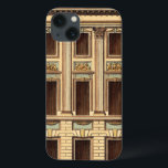 Architektonische Fassade von Jean Deneufforge iPhone 13 Hülle<br><div class="desc">Eine architektonische Fassade,  die von Jean Deneufforge gezeichnet wurde. Das Wort Fassade kommt vom italienischen Wort facciata,  das "Gesicht" bedeutet. Lege ein neues Gesicht auf eine deiner Wände mit diesem Stück!</div>