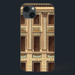 Architektonische Fassade von Jean Deneufforge iPhone 13 Hülle<br><div class="desc">Eine architektonische Fassade,  die von Jean Deneufforge gezeichnet wurde. Das Wort Fassade kommt vom italienischen Wort facciata,  das "Gesicht" bedeutet. Lege ein neues Gesicht auf eine deiner Wände mit diesem Stück!</div>