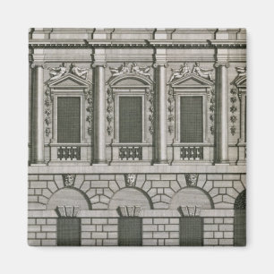 Architektonische Gestaltung, die Palladian propo Magnet