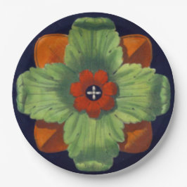 Architektonische Rosette Nr. 4 Pappteller