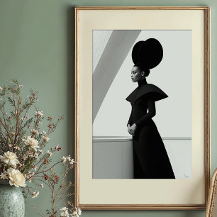 Architektonische Silhouette: einfarbige Avant-Gard Poster