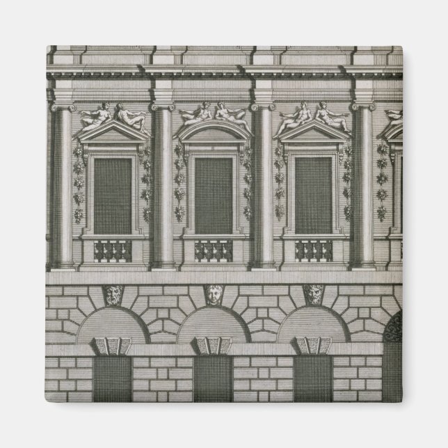 Architektonisches Design, das den Palladianischen  Magnet (Vorne)