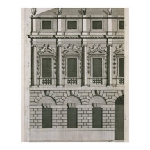Architektonisches Design, das den Palladianischen 