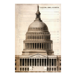 Architektonisches Konzept für die Hauptstadt 1859 Fotodruck
