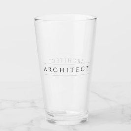 ARCHITEKTPint Trinkglas / Schwarz Glas