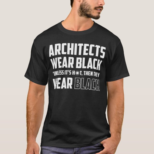 ARCHITEKTSCHWARZ T-Shirt (Vorderseite)