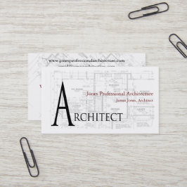 Architektur-Architektur-Visitenkarte Visitenkarte