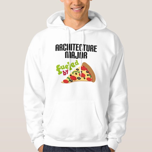 Architektur-bedeutendes Geschenk (Pizza) Hoodie (Vorderseite)