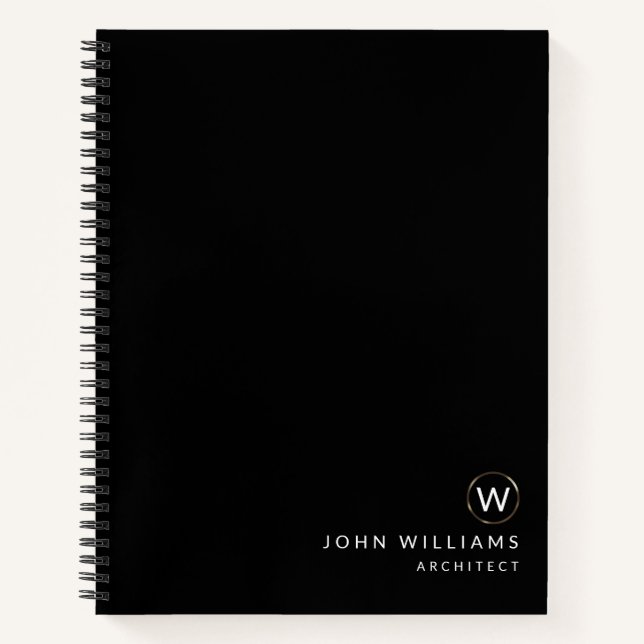 Architektur Beruflich Modernes Minimalistisches Mo Notizbuch (Vorderseite)