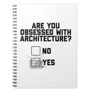 Architektur besessen  Architekten Geschenke für S Notizblock