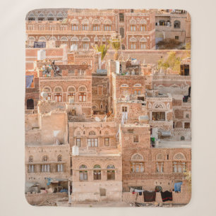 Architektur der Altstadt von Sana'a, Jemen. UNE Sherpadecke
