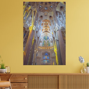 Architektur der Kathedrale der Sagrada Familia Leinwanddruck