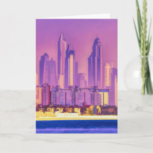 Architektur der Kunst von Dubai Karte