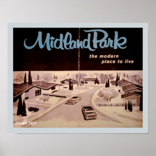 Architektur der Mitte des 20. Jahrhunderts Poster