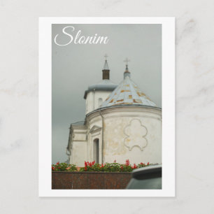 Architektur der Stadt Slonim Belarus Kirche Postkarte