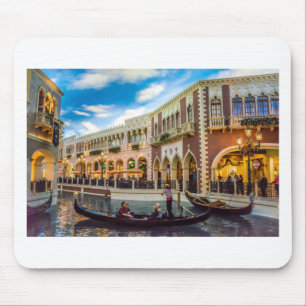 Architektur des Venetian Las Vegas Gondelkanals Mousepad