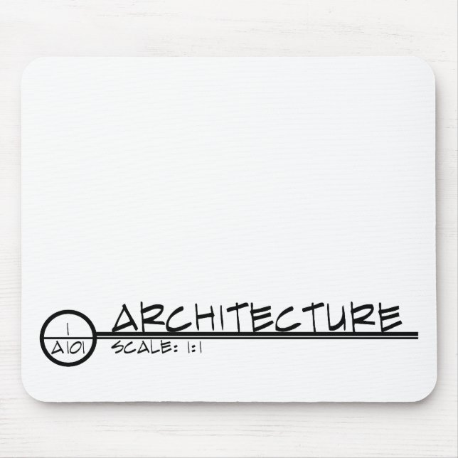 Architektur, die Titel Mousepad zeichnet (dunkel) (Vorne)