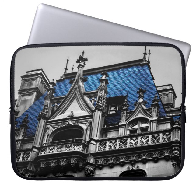 Architektur-Foto New York City Goth Laptopschutzhülle (Vorderseite)
