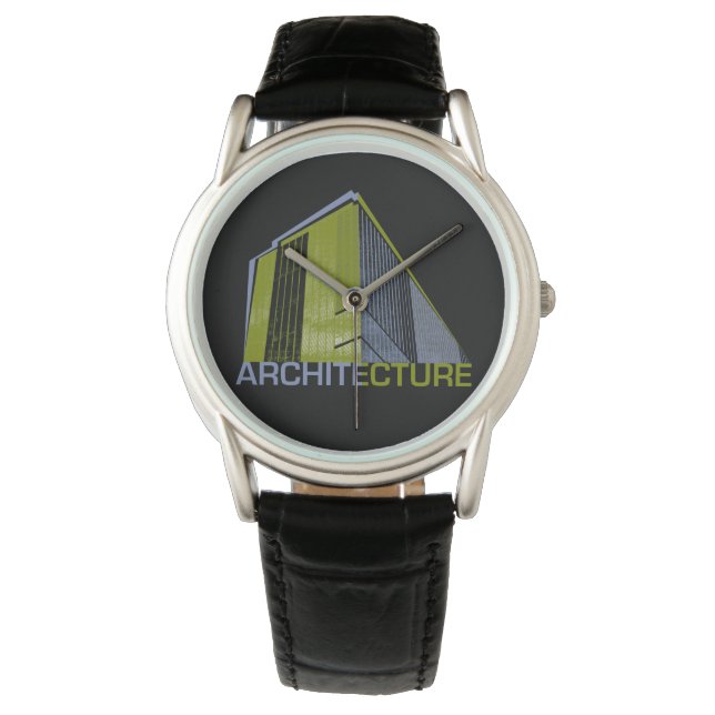 Architektur Grafik Armbanduhr (Vorderseite)