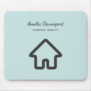 Architektur-Haus-Symbol für Immobilien Mousepad