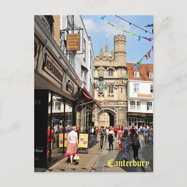 Architektur in Canterbury, Kent, England Postkarte (Vorderseite)